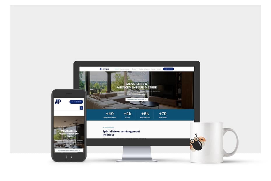 site vitrine pour artisan : refonte du site agecement pichon
